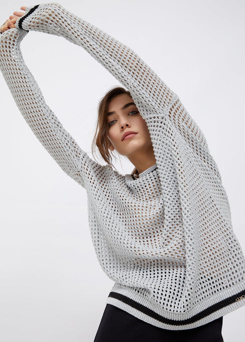 Maglia Donna ecosostenibile Silver LIU.JO- Francavilla Moda